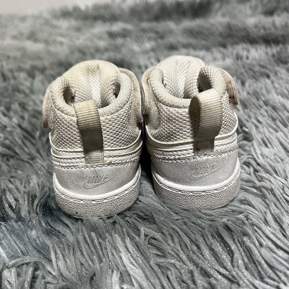 Nike Toddler Court Borough Mid 2 Sneaker White CD7784-100 Size 3C